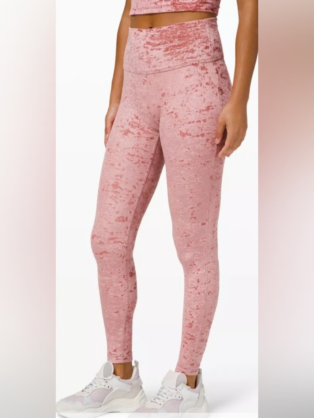 Lululemon Wonder Lounge High Rise Tight Crushed Velvet Size 6 Yoga Pants
